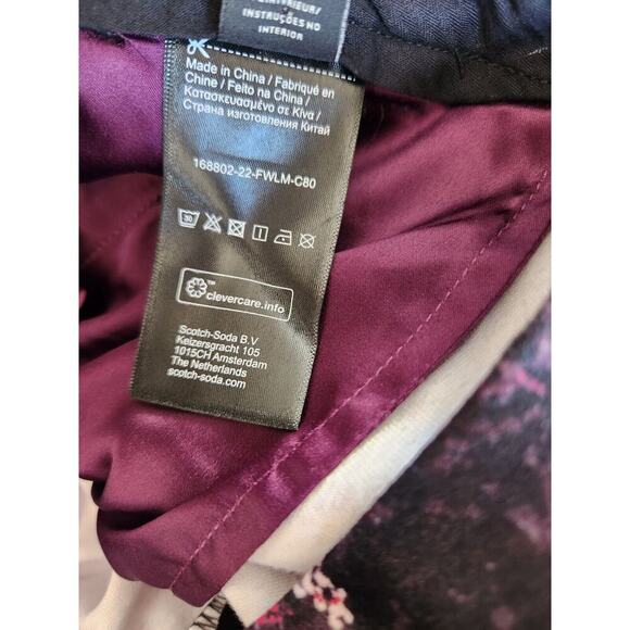 NWT Anthropologie Scotch & Soda Velvet Flare Floral Trousers Pant Size 24 - Picture 9 of 14